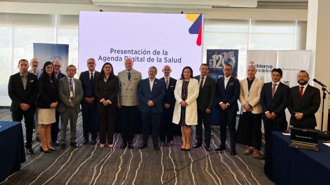 Autoridades presentes en la presentacin de la Agenda Digital en Salud.