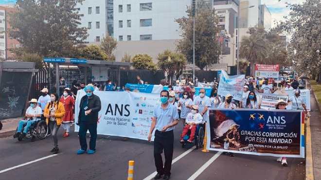 Manifestacin en Quito.