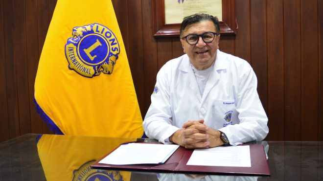 Armando Camino, presidente del Club de Leones Quito Central.