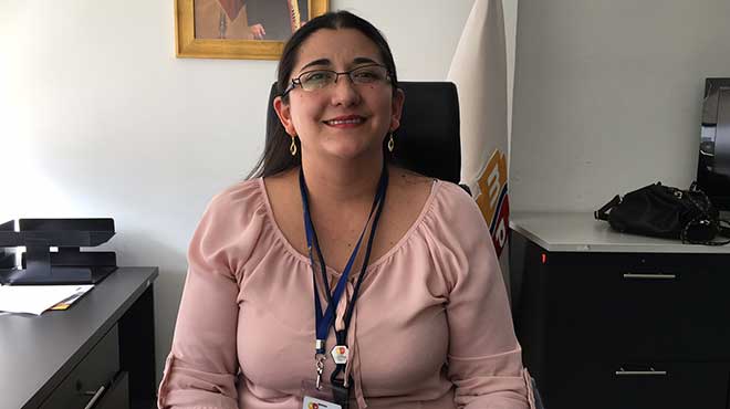 Carmen Guerrero, coordinadora Zonal 9. 