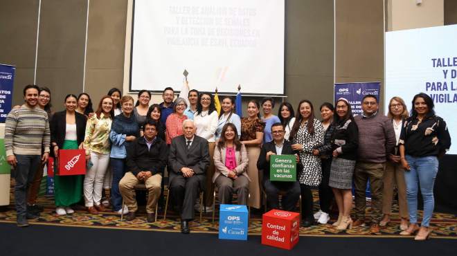 Participantes del taller en Quito.