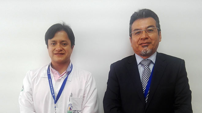 Washington Herrera y Edison Ramos, Hospital del IESS Quito Sur.