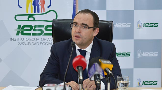 Manolo Rodas, presidente del Consejo Directivo del IESS.