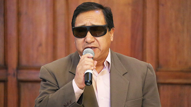 Mario Puruncajas, Federacin Nacional de Ciegos del Ecuador.