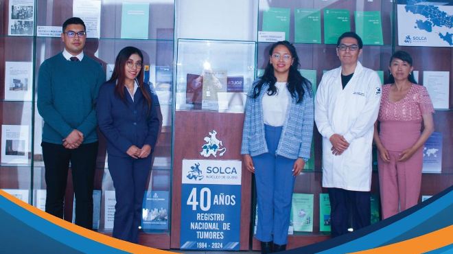 Equipo del Registro Nacional de Tumores de SOLCA Quito.