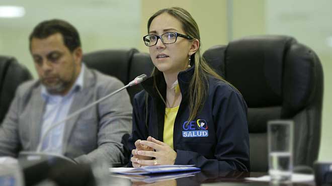 Vernica Espinosa, Ministra de Salud.