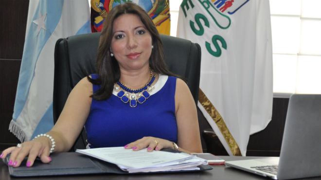 Yullet Erazo, directora provincial IESS Guayas.