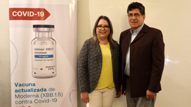 Lourdes Dueas, especialista en Pediatra e Infectologa, y Marcelo Aguilar, experto en Polticas Pblicas.
