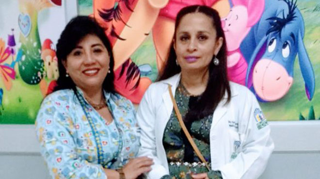 Sylvia Ortiz y Yazmina Lascano del HCAM.