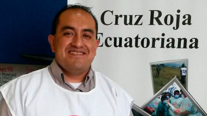 Henry Ochoa, Cruz Roja Ecuatoriana.