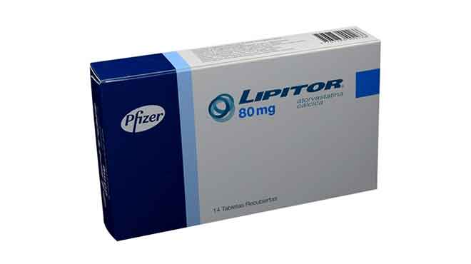 Lipitor 80 mg, principio activo atorvastatina clcica, con registro sanitario H5240513 y lote T51178