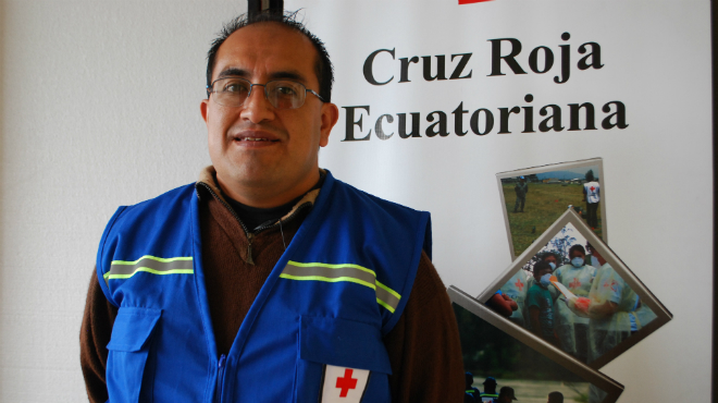 Henry Ochoa, Cruz Roja Ecuatoriana.